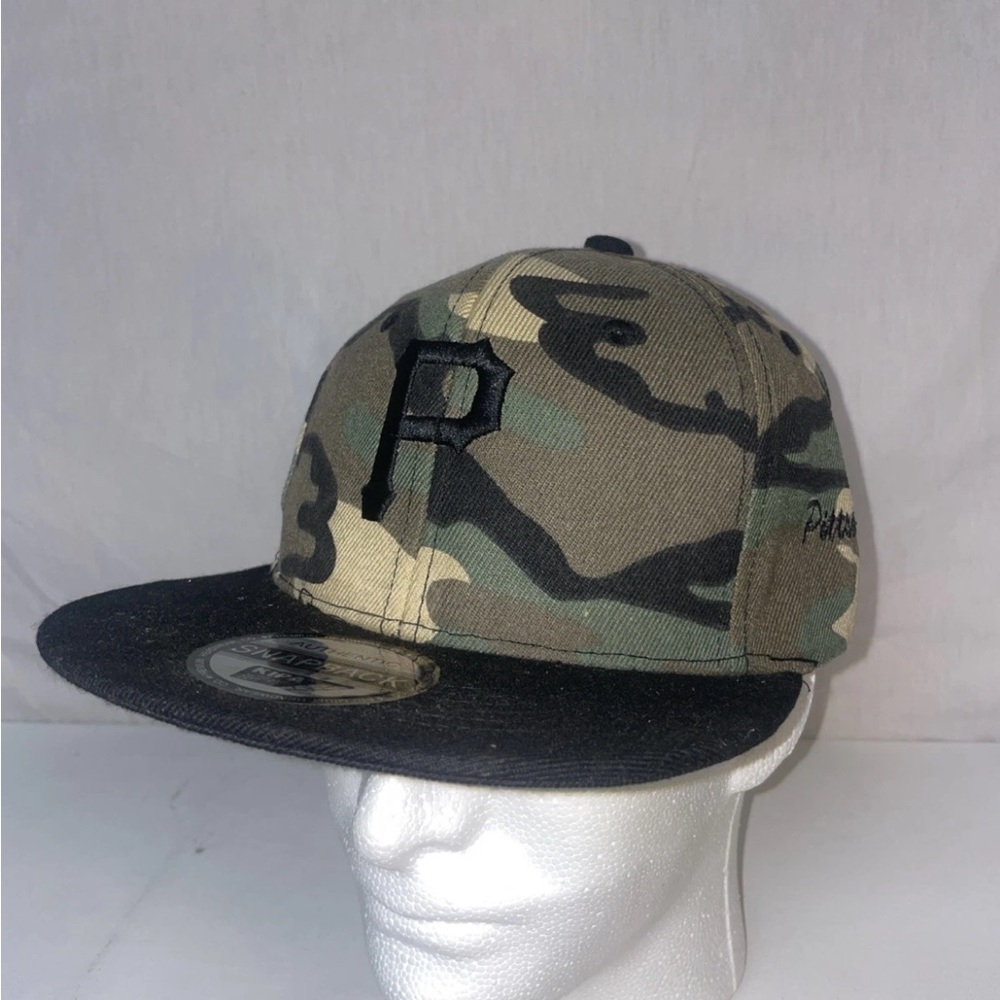Premium Headware Pitsburg Pirates Baseball Cap camo adjustable